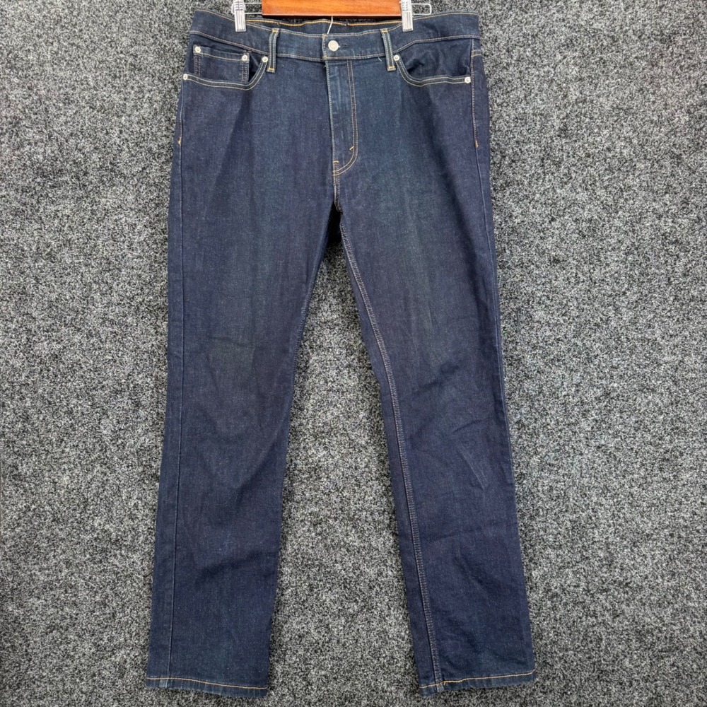 Levis 511 Slim Fit Jeans Mens 38x34 Dark Wash Indigo Denim 04511-1042